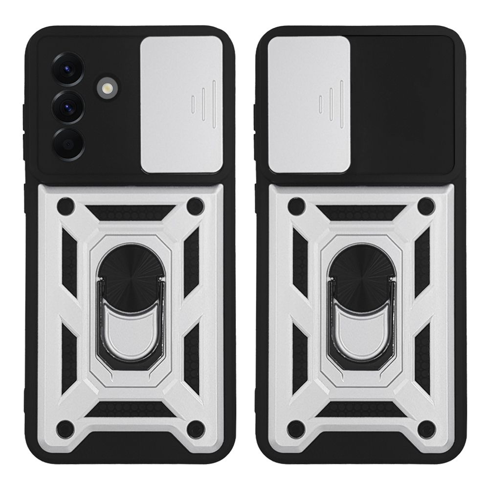 Θήκη Ring Armor CamPro Sonique για Samsung Galaxy A56 5G Ασημί