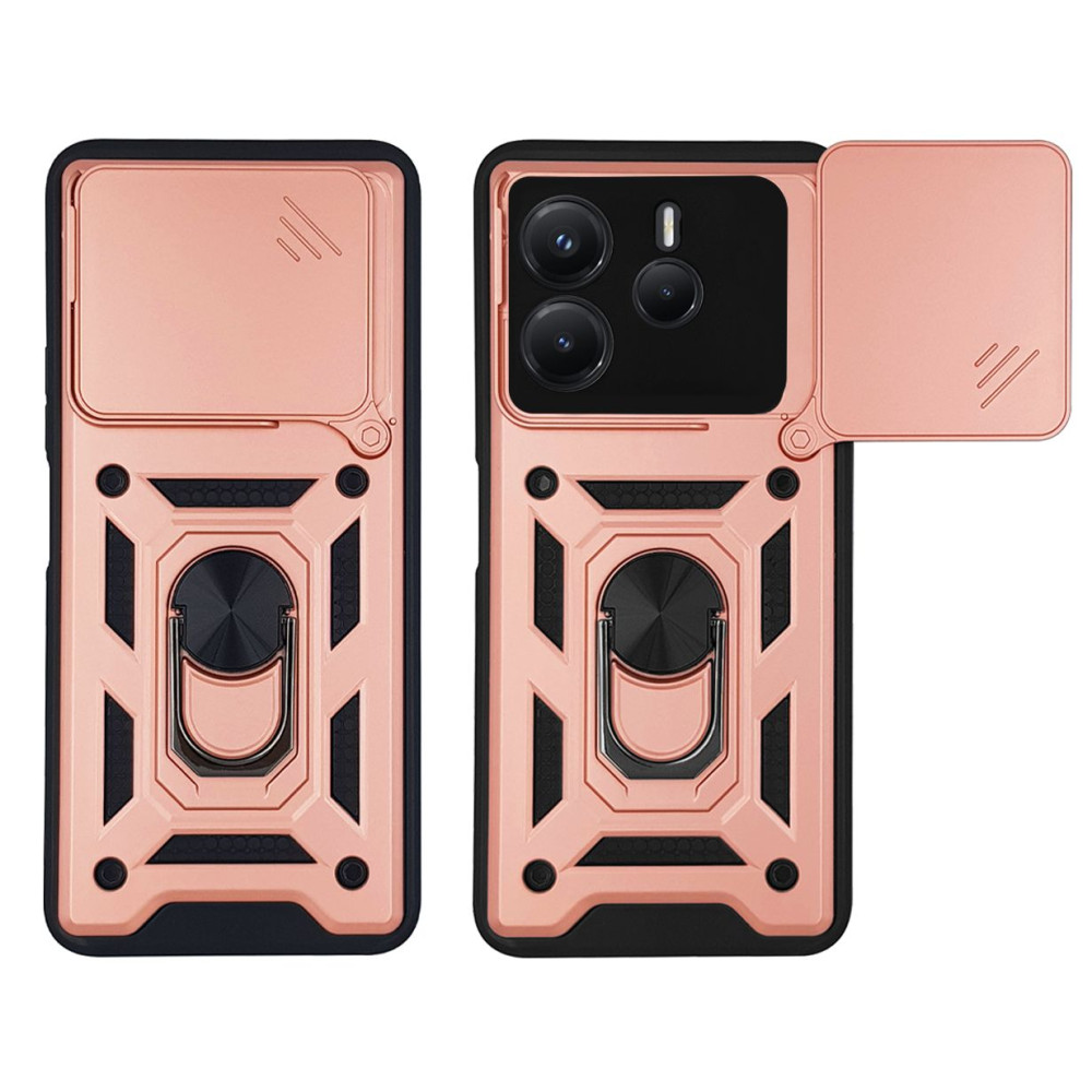 Θήκη Ring Armor CamPro Sonique για Xiaomi Redmi Note 14 5G Ροζ Χρυσό