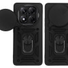 Θήκη Ring Armor CamPro Sonique για Xiaomi Redmi Note 14 Pro 5G / Poco X7 5G Μαύρο