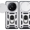 Θήκη Ring Armor CamPro Sonique για Xiaomi Redmi Note 14 Pro Plus 5G Ασημί