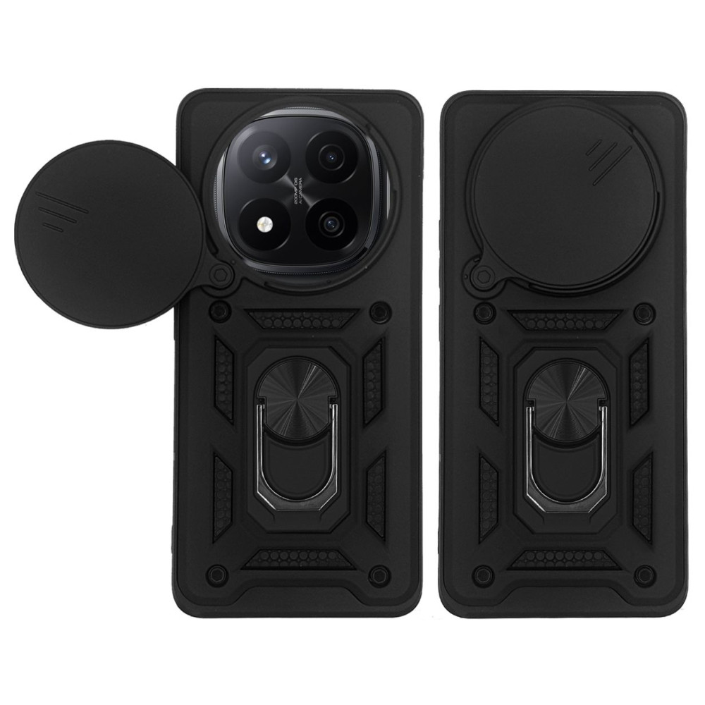 Θήκη Ring Armor CamPro Sonique για Xiaomi Redmi Note 14 Pro Plus 5G Μαύρο