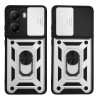 Θήκη Ring Armor CamPro Sonique για Xiaomi Poco X7 Pro 5G Ασημί