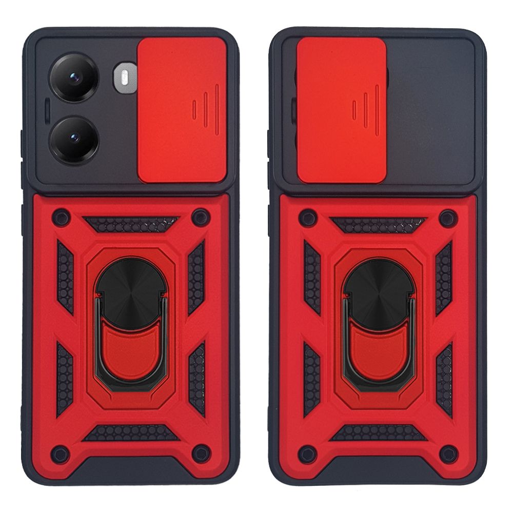 Θήκη Ring Armor CamPro Sonique για Xiaomi Poco X7 Pro 5G Κόκκινο