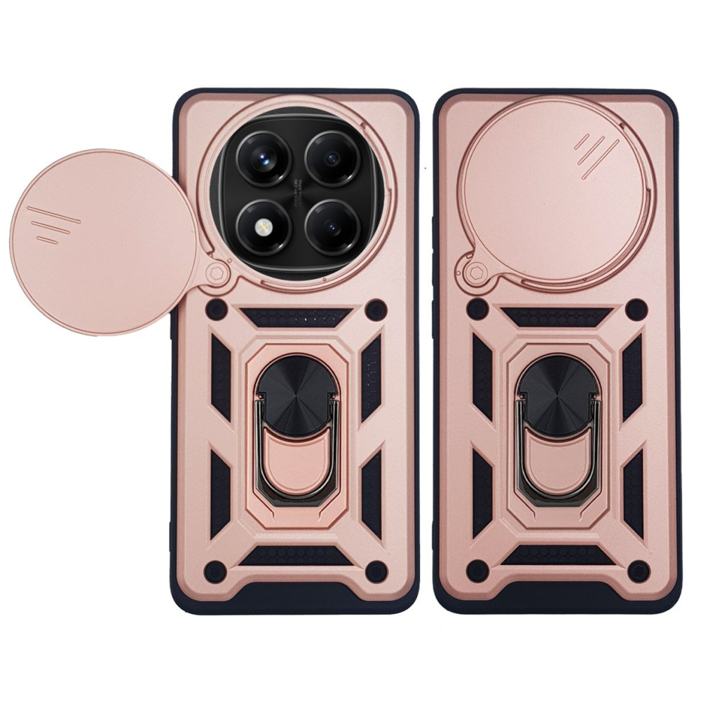 Θήκη Ring Armor CamPro Sonique για Xiaomi Redmi Note 14 Pro 4G Ροζ Χρυσό
