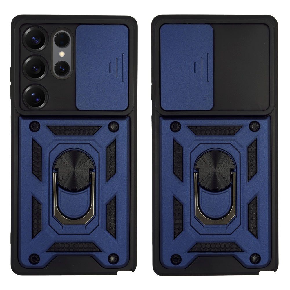 Θήκη Ring Armor CamPro Sonique για Samsung Galaxy S25 Ultra Μπλέ