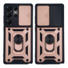 Θήκη Ring Armor CamPro Sonique για Samsung Galaxy S25 Ultra Ροζ Χρυσό