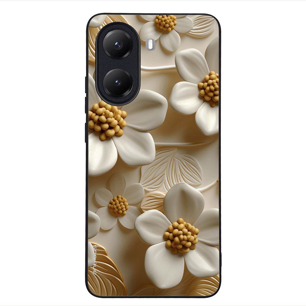 Θήκη Sonique 3D Flower Series για Xiaomi Poco X7 Pro 5G Λευκό