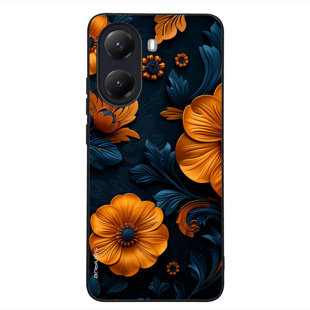 Θήκη Sonique 3D Flower Series για Xiaomi Poco X7 Pro 5G Πορτοκαλί 01