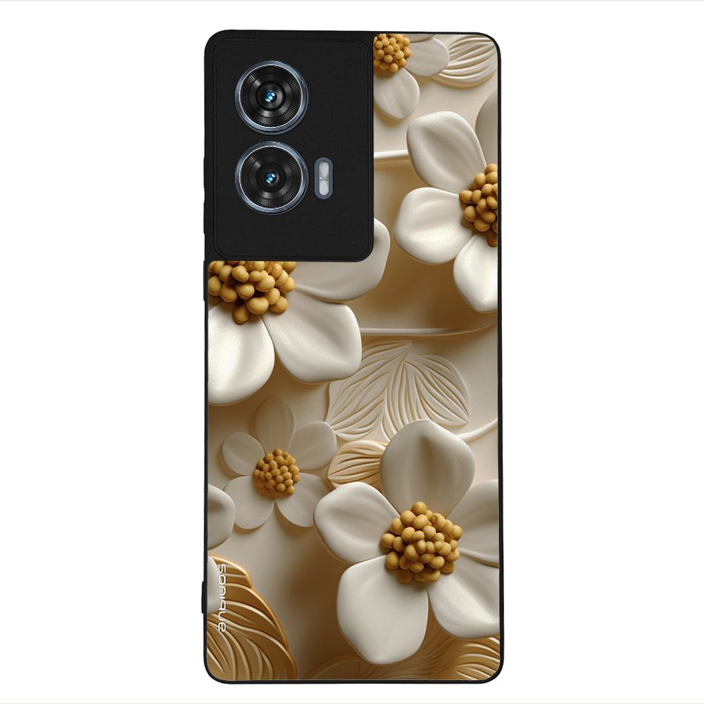 Θήκη Sonique 3D Flower Series για Motorola Edge 50 Fusion 5G Λευκό