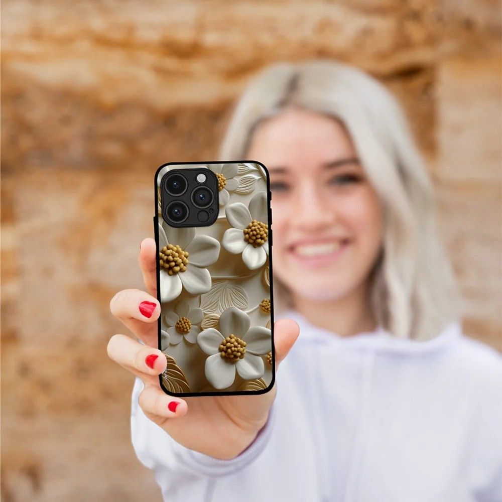 Θήκη Sonique 3D Flower Series για Motorola Edge 50 Fusion 5G Λευκό