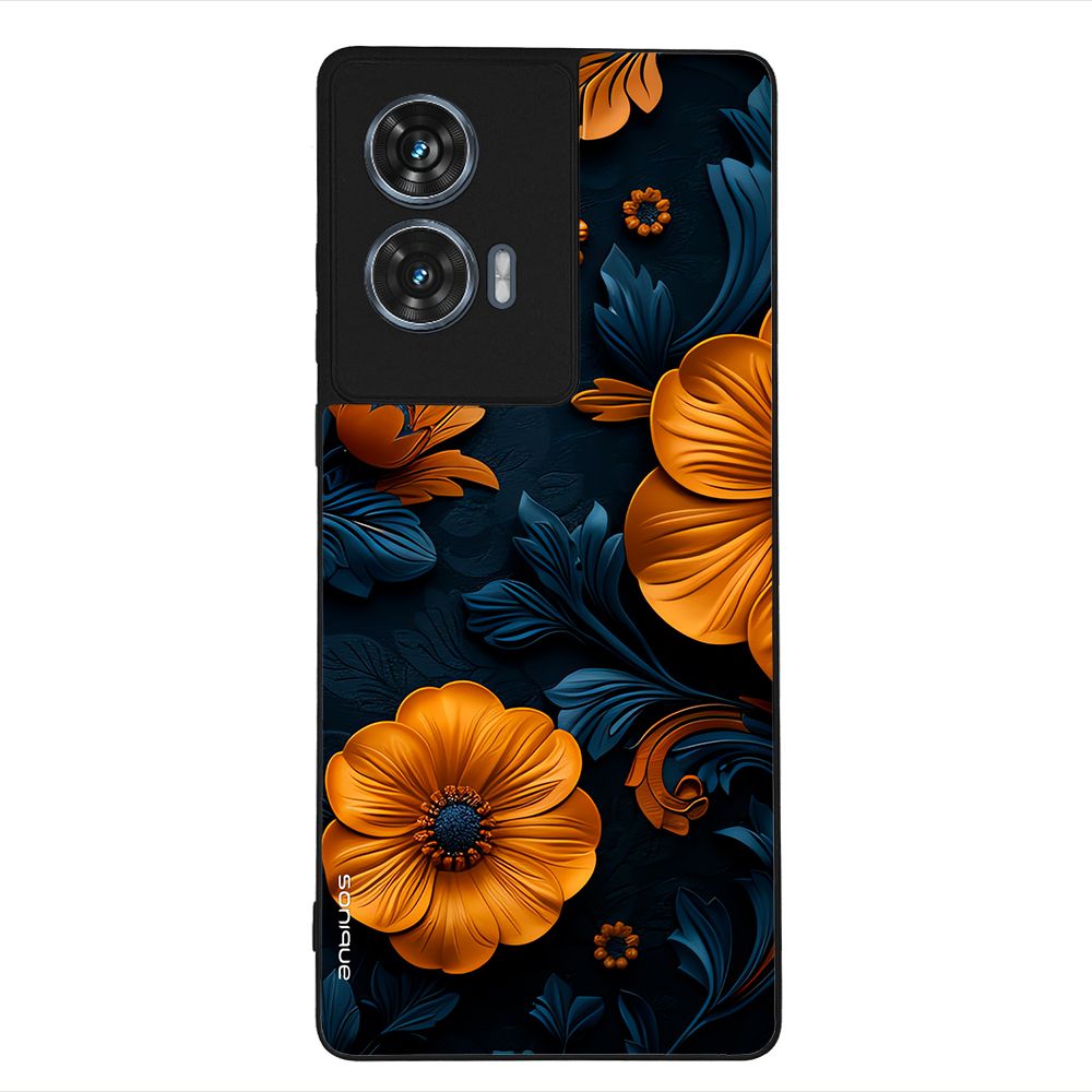 Θήκη Sonique 3D Flower Series για Motorola Edge 50 Fusion 5G Πορτοκαλί 01