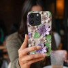 Θήκη Sonique 3D Flower Series για Motorola Moto G15 4G / Moto G15 Power / Moto G17 5G / Moto G17 Power 5G Βιολετί