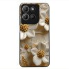 Θήκη Sonique 3D Flower Series για Motorola Moto G15 4G / Moto G15 Power / Moto G17 5G / Moto G17 Power 5G Λευκό