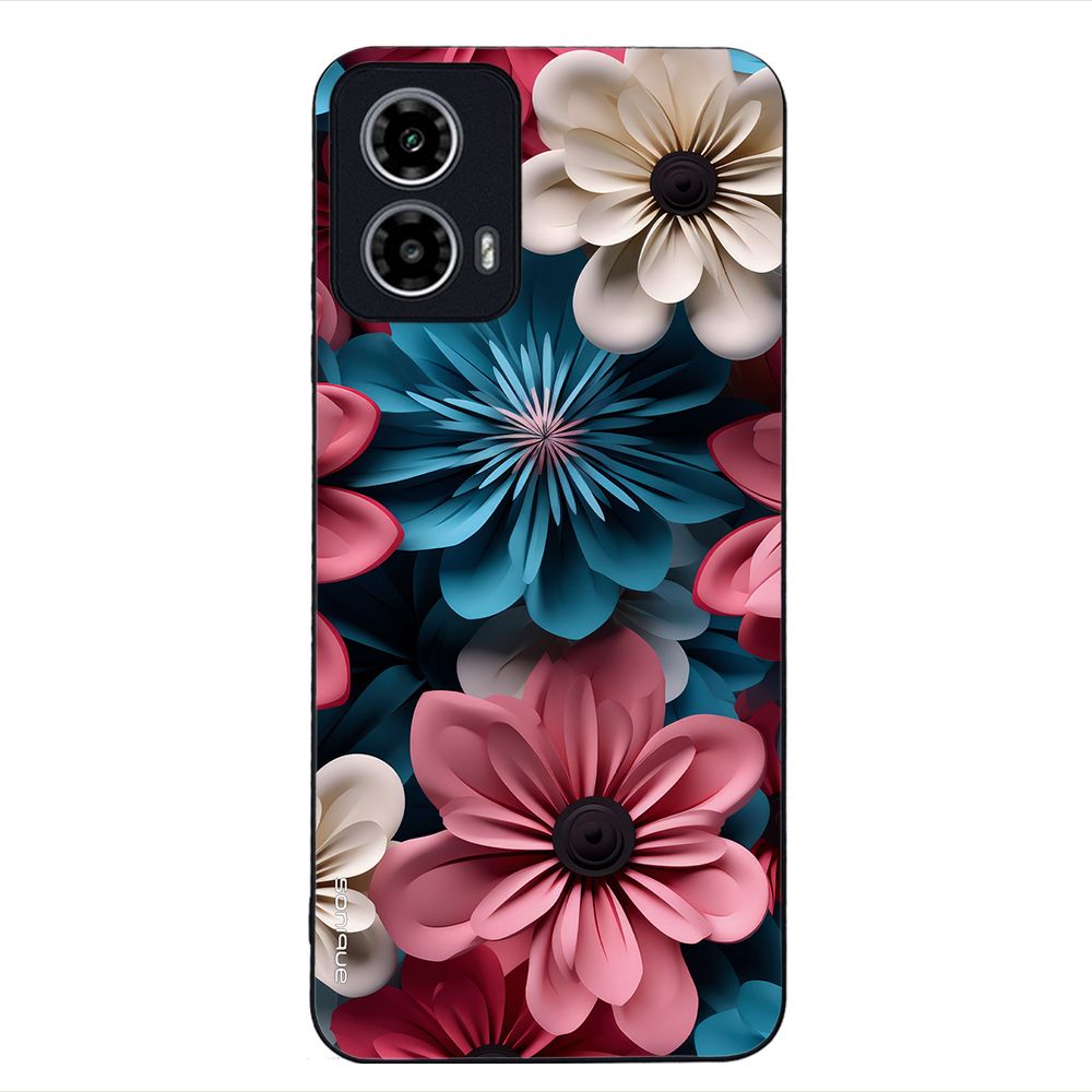 Θήκη Sonique 3D Flower Series για Motorola Moto G34 5G Ροζ 01