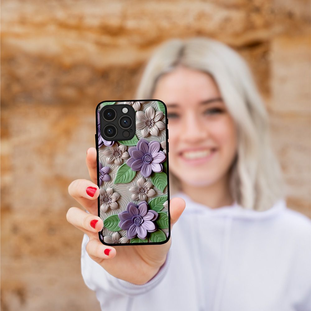 Θήκη Sonique 3D Flower Series για Motorola Moto G53 5G Βιολετί