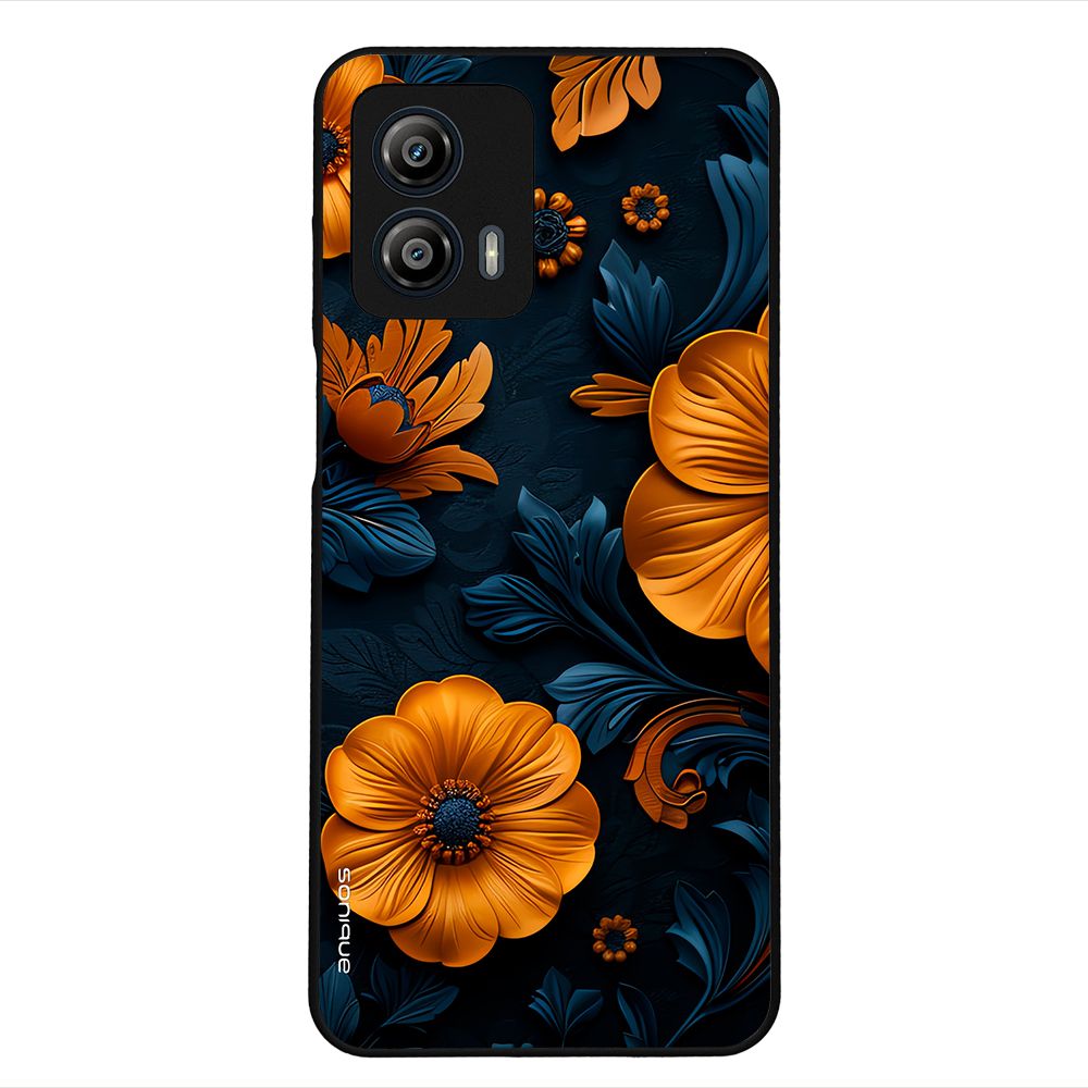 Θήκη Sonique 3D Flower Series για Motorola Moto G53 5G Πορτοκαλί 01