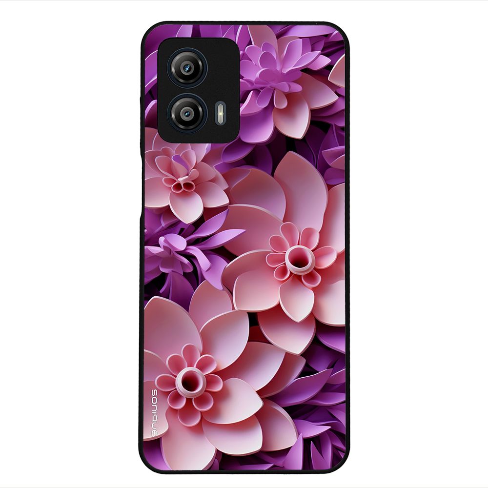 Θήκη Sonique 3D Flower Series για Motorola Moto G53 5G Ροζ