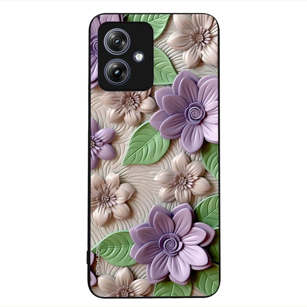 Θήκη Sonique 3D Flower Series για Motorola Moto G54 5G / Moto G54 5G Power Βιολετί
