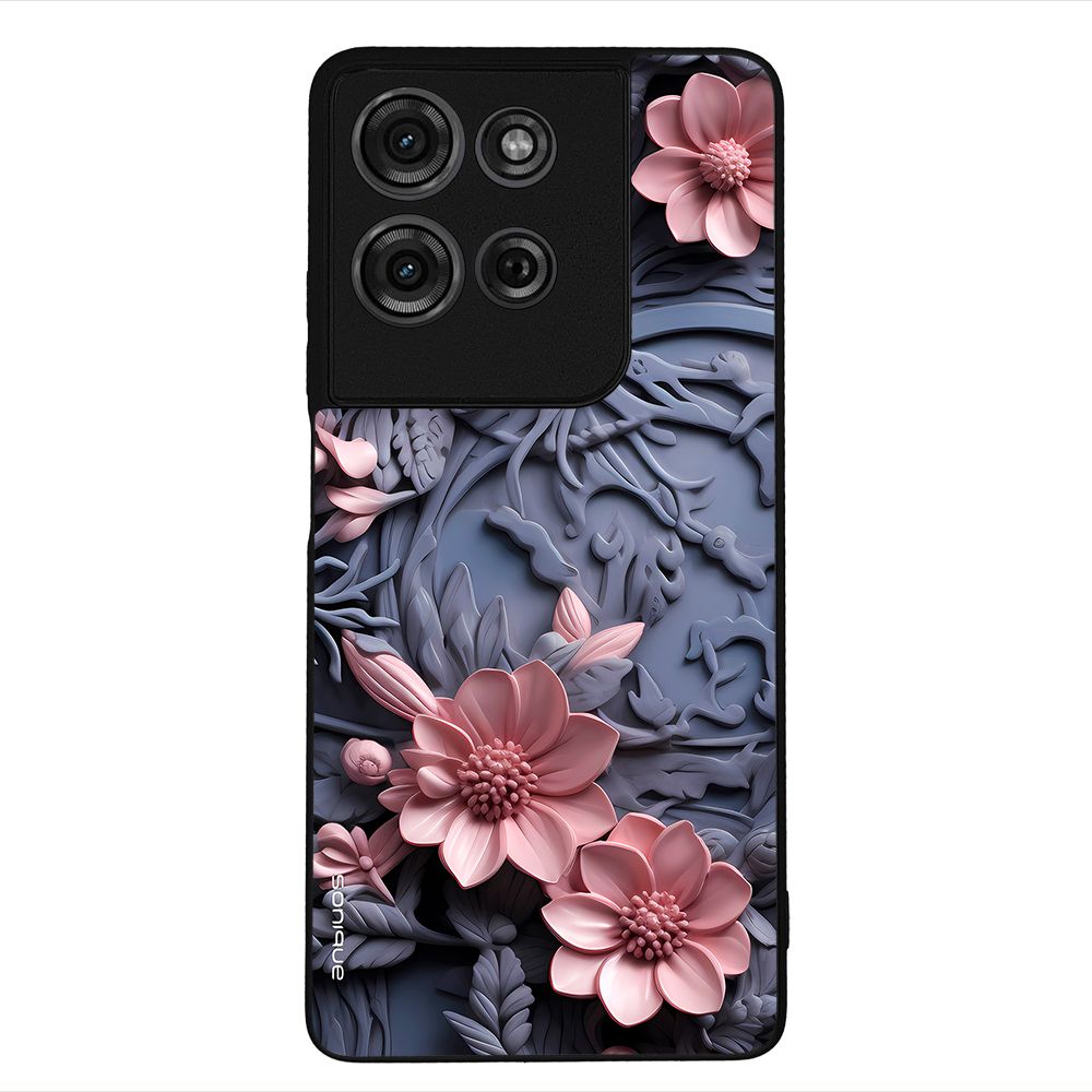 Θήκη Sonique 3D Flower Series για Motorola Moto G75 5G Ροζ 02