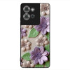 Θήκη Sonique 3D Flower Series για Motorola Edge 50 5G Βιολετί