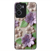 Θήκη Sonique 3D Flower Series για Motorola Moto G05 4G / Moto E15 4G Βιολετί