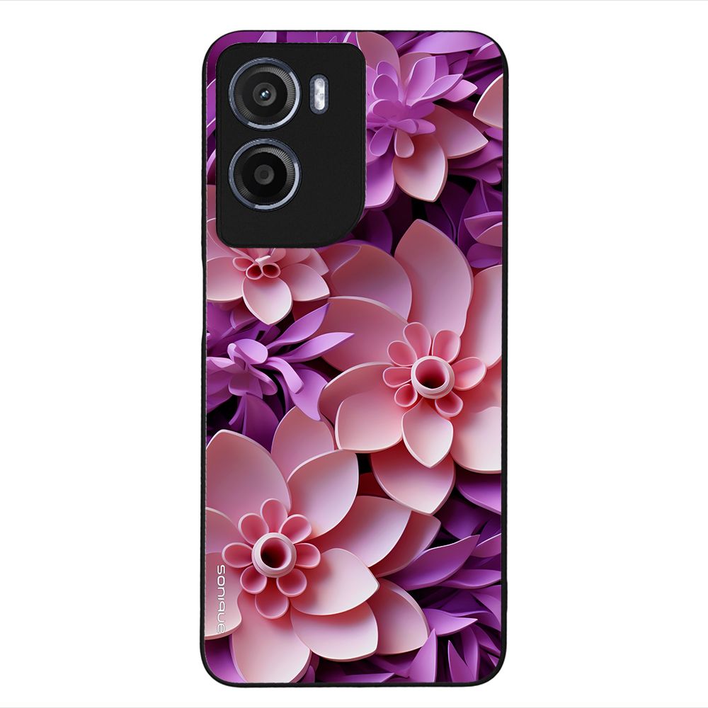 Θήκη Sonique 3D Flower Series για Motorola Moto G05 4G / Moto E15 4G Ροζ
