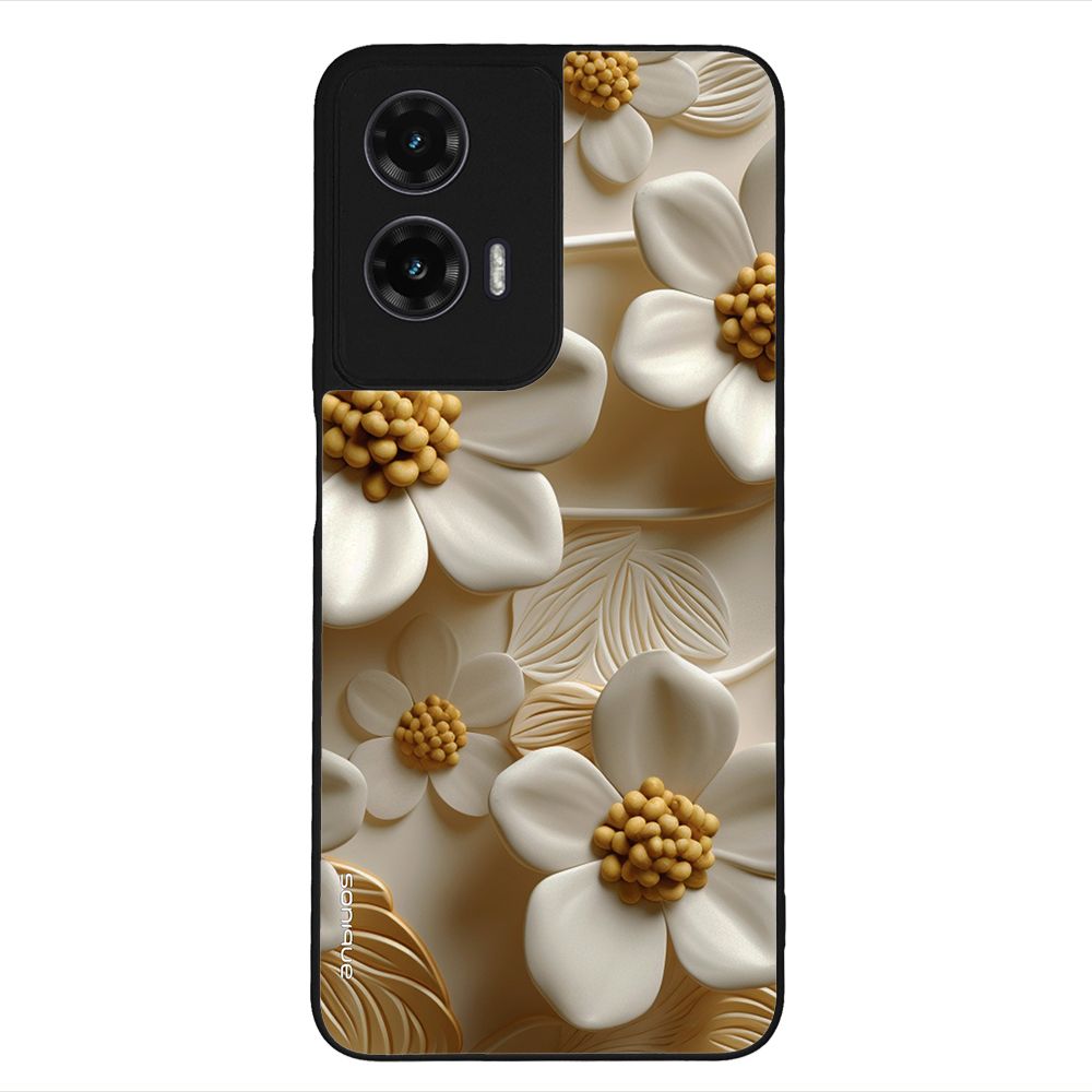 Θήκη Sonique 3D Flower Series για Motorola Moto G35 5G Λευκό