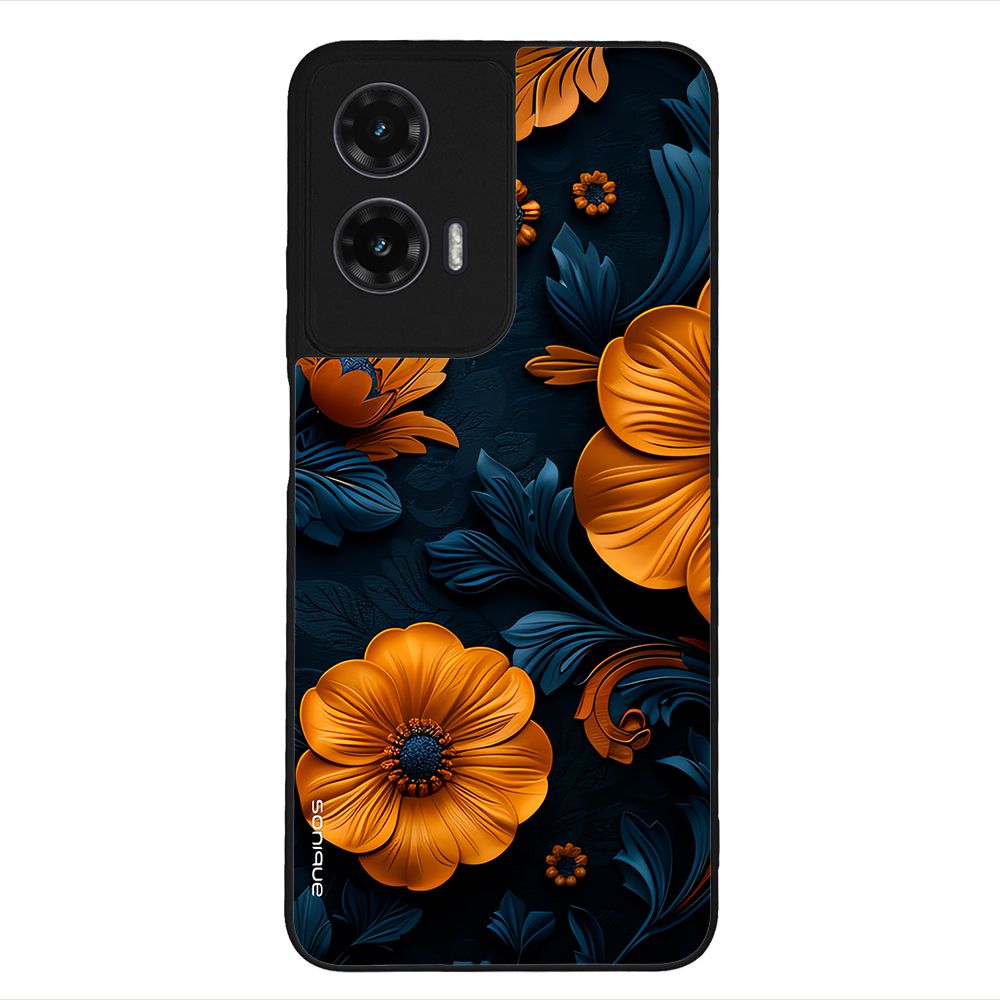Θήκη Sonique 3D Flower Series για Motorola Moto G35 5G Πορτοκαλί 01