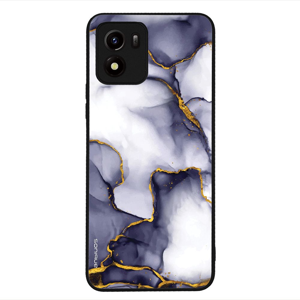 Θήκη Sonique Marble Series για VIVO Y01 4G Μωβ Γκρι