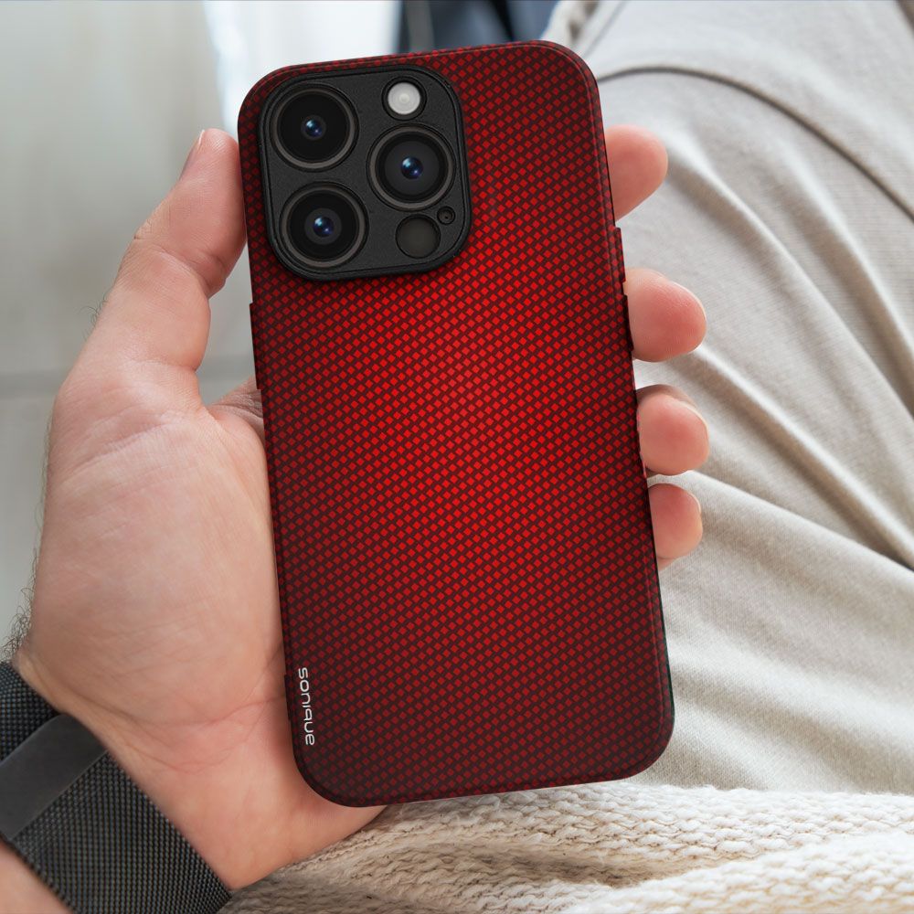 Θήκη Sonique Carbon Series για Google Pixel 9 Pro 5G Κόκκινο