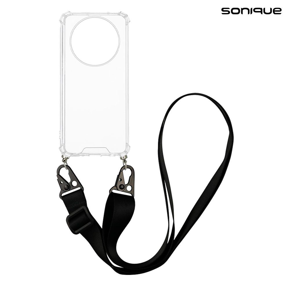 Θήκη Σιλικόνης με Strap Sonique Armor Clear Honor Magic7 Lite 5G Μαύρο