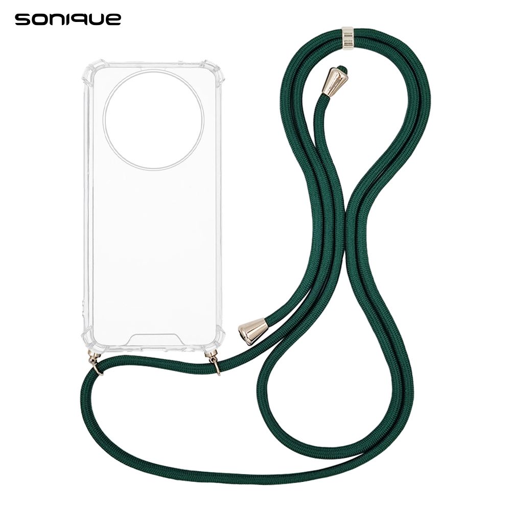 Θήκη Σιλικόνης με Κορδόνι Sonique Armor Clear Honor Magic7 Lite 5G Πράσινο Σκούρο