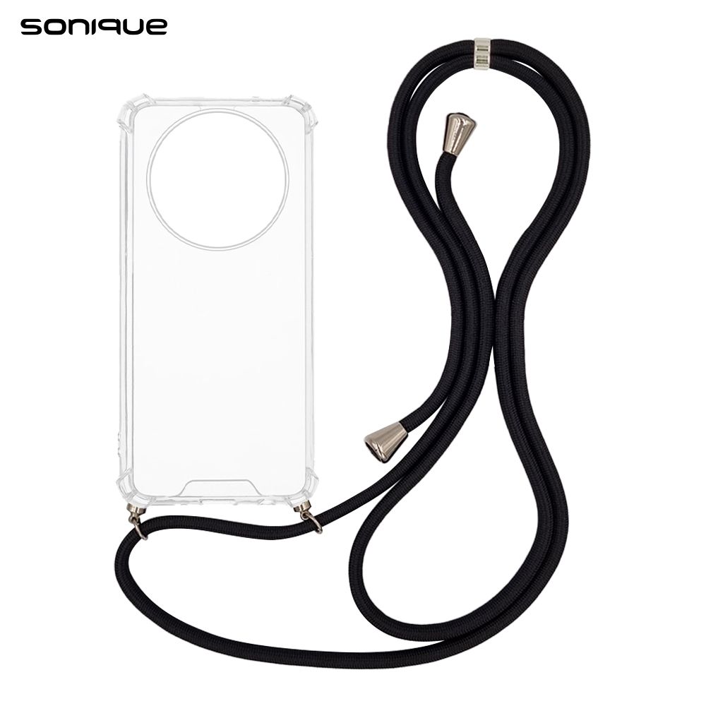 Θήκη Σιλικόνης με Κορδόνι Sonique Armor Clear Honor Magic7 Lite 5G Μαύρο
