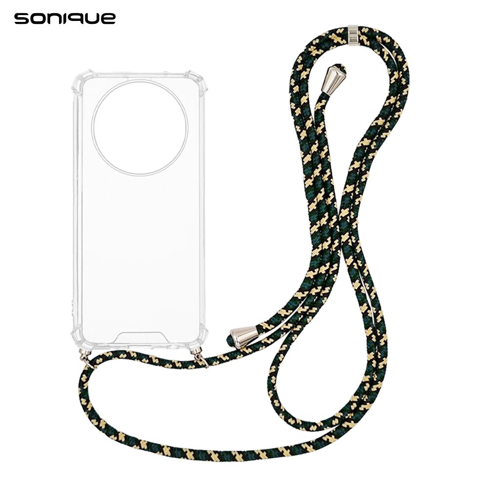 Θήκη Σιλικόνης με Κορδόνι Sonique Armor Clear Honor Magic7 Lite 5G Rainbow Πράσινο