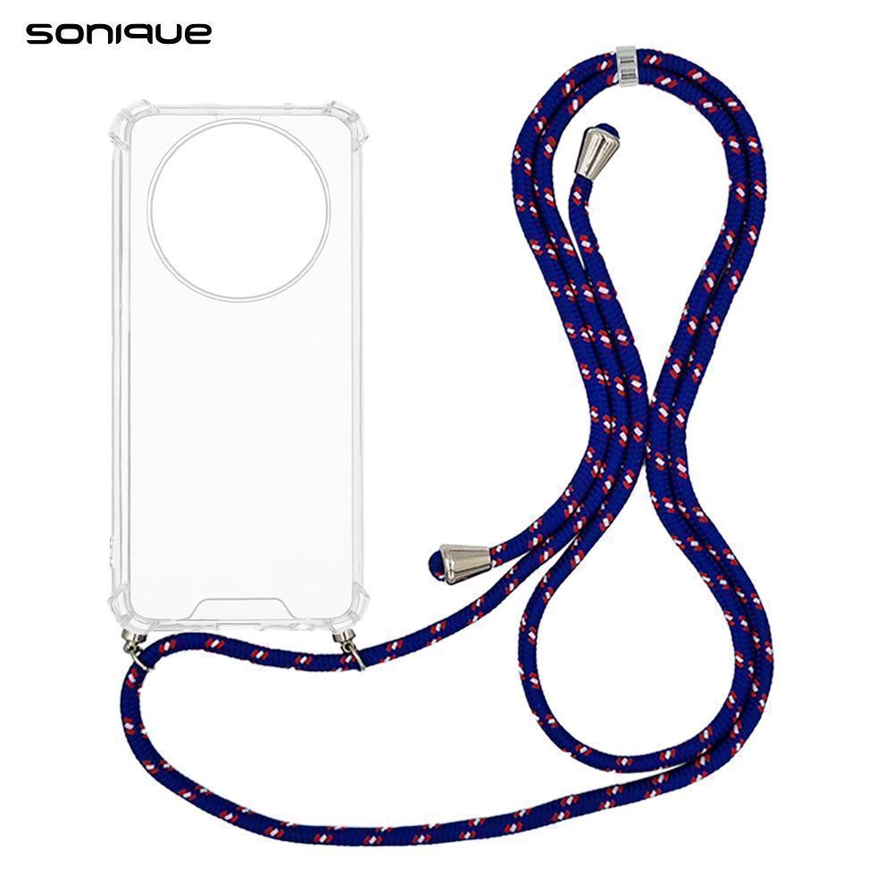 Θήκη Σιλικόνης με Κορδόνι Sonique Armor Clear Honor Magic7 Lite 5G Rainbow Μπλε