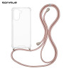 Θήκη Σιλικόνης με Κορδόνι Sonique Armor Clear Xiaomi Poco X7 Pro 5G Ροζ Χρυσό Σατινέ