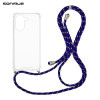 Θήκη Σιλικόνης με Κορδόνι Sonique Armor Clear Xiaomi Poco X7 Pro 5G Rainbow Μπλε