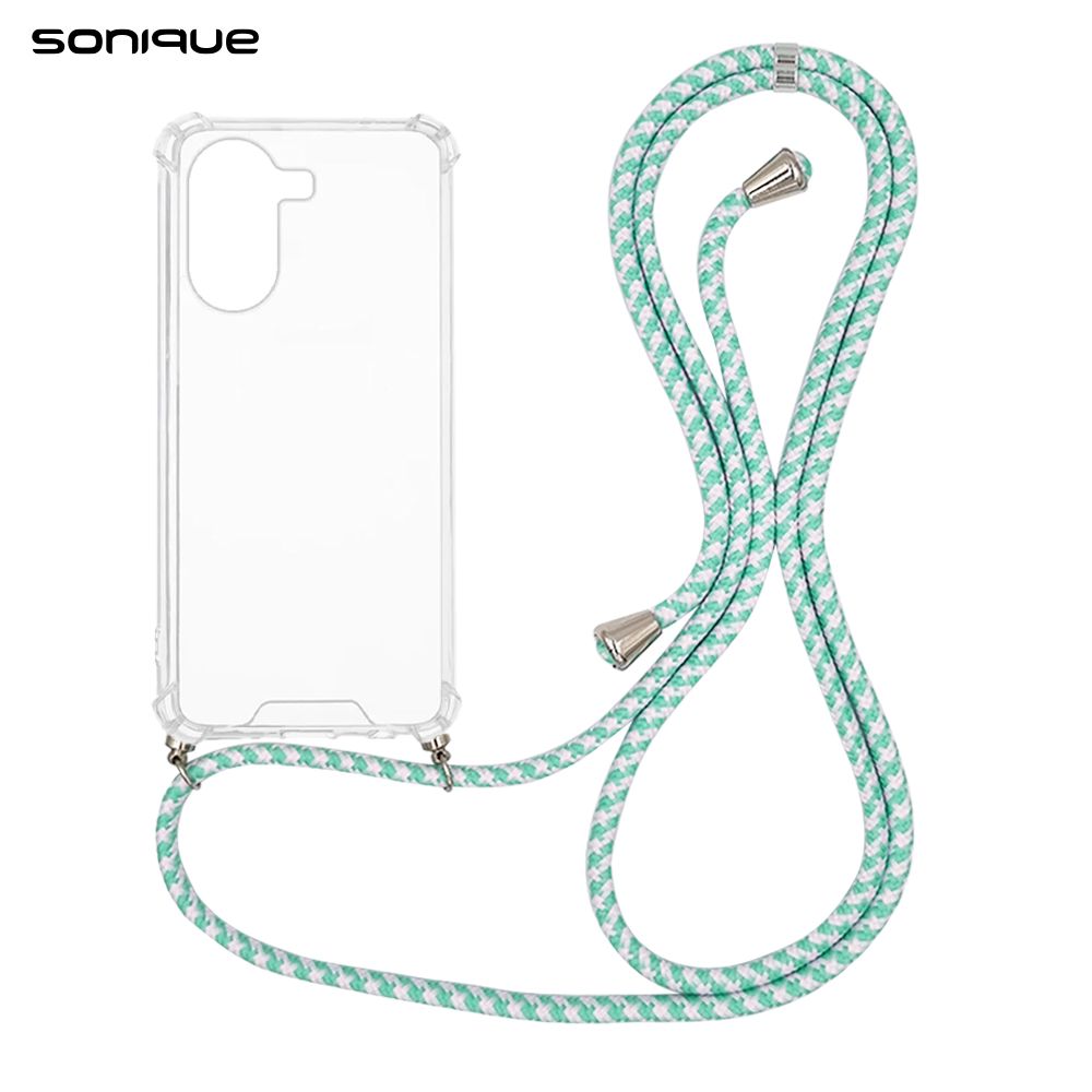 Θήκη Σιλικόνης με Κορδόνι Sonique Armor Clear Xiaomi Poco X7 Pro 5G Rainbow Βεραμάν