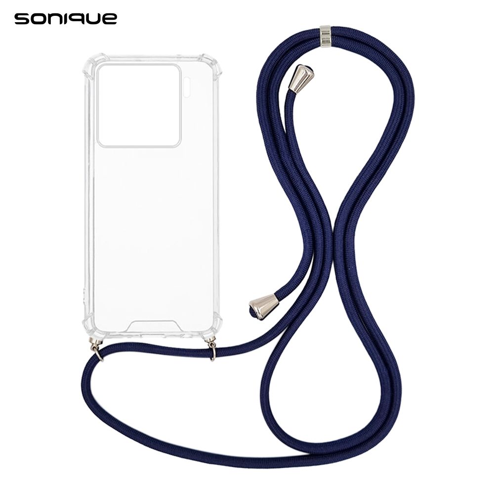 Θήκη Σιλικόνης με Κορδόνι Sonique Armor Clear Xiaomi Xiaomi 15 5G Μπλε Σκούρο