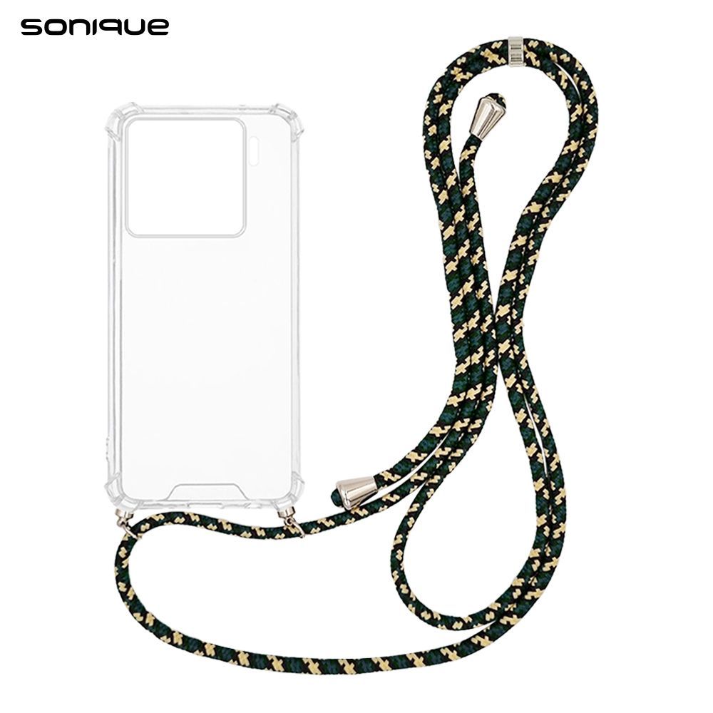 Θήκη Σιλικόνης με Κορδόνι Sonique Armor Clear Xiaomi Xiaomi 15 5G Rainbow Πράσινο