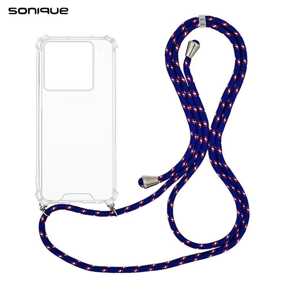 Θήκη Σιλικόνης με Κορδόνι Sonique Armor Clear Xiaomi Xiaomi 15 5G Rainbow Μπλε