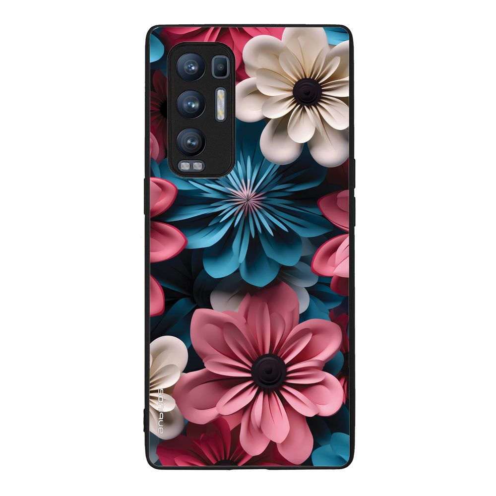 Θήκη Sonique 3D Flower Series για Oppo Find X3 Neo 5G Ροζ 01
