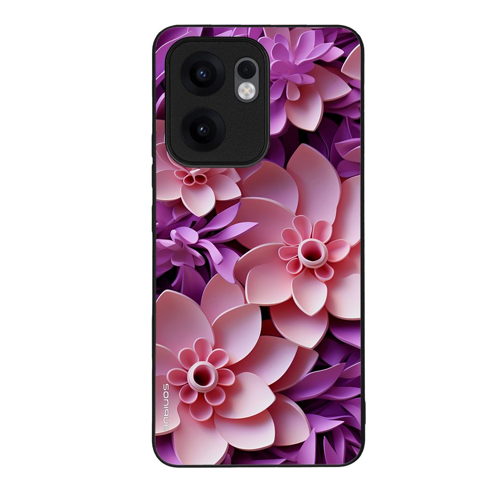 Θήκη Sonique 3D Flower Series για Oppo Reno13 F 5G / Oppo Reno13 FS 5G Ροζ