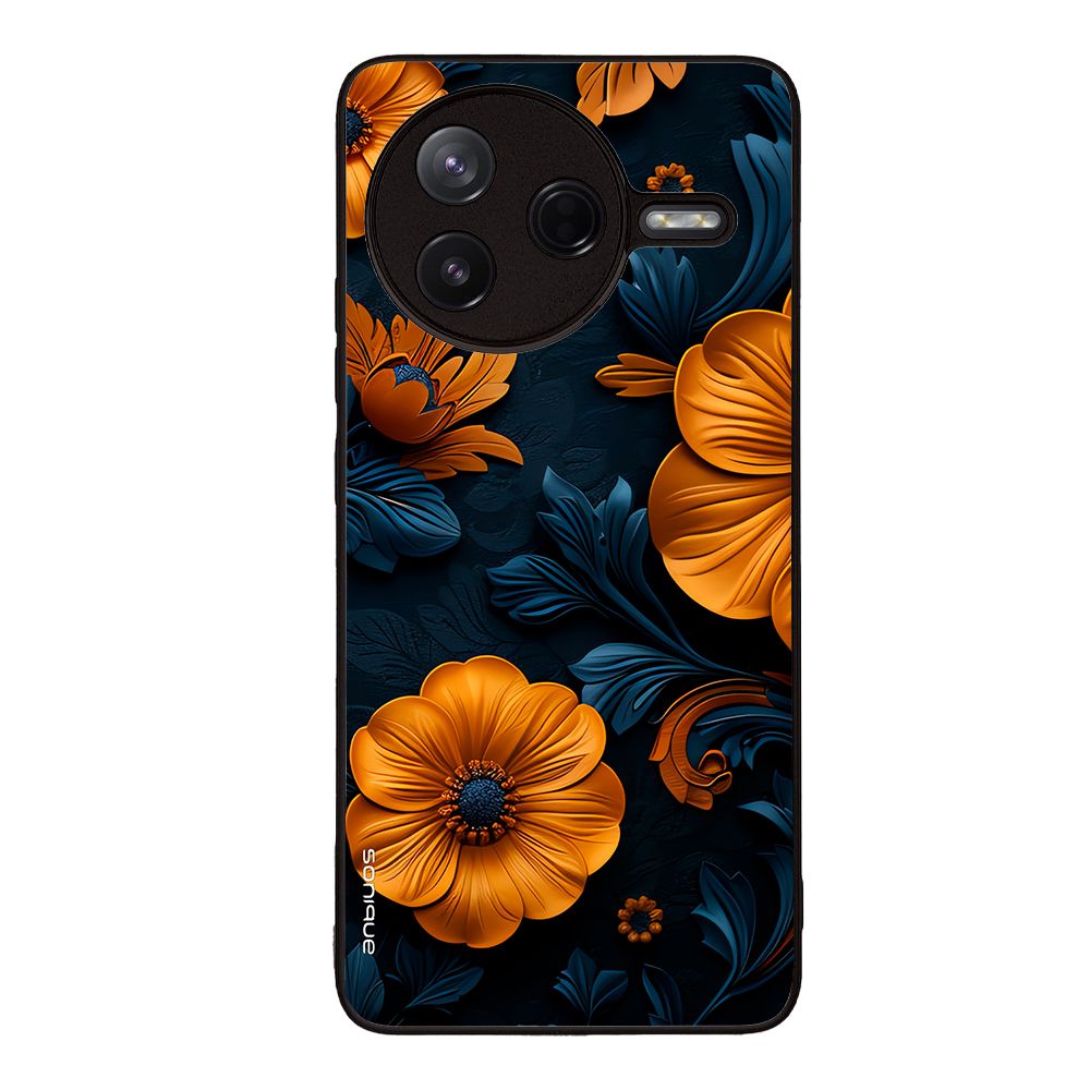 Θήκη Sonique 3D Flower Series για Xiaomi Poco F7 Pro 5G Πορτοκαλί 01
