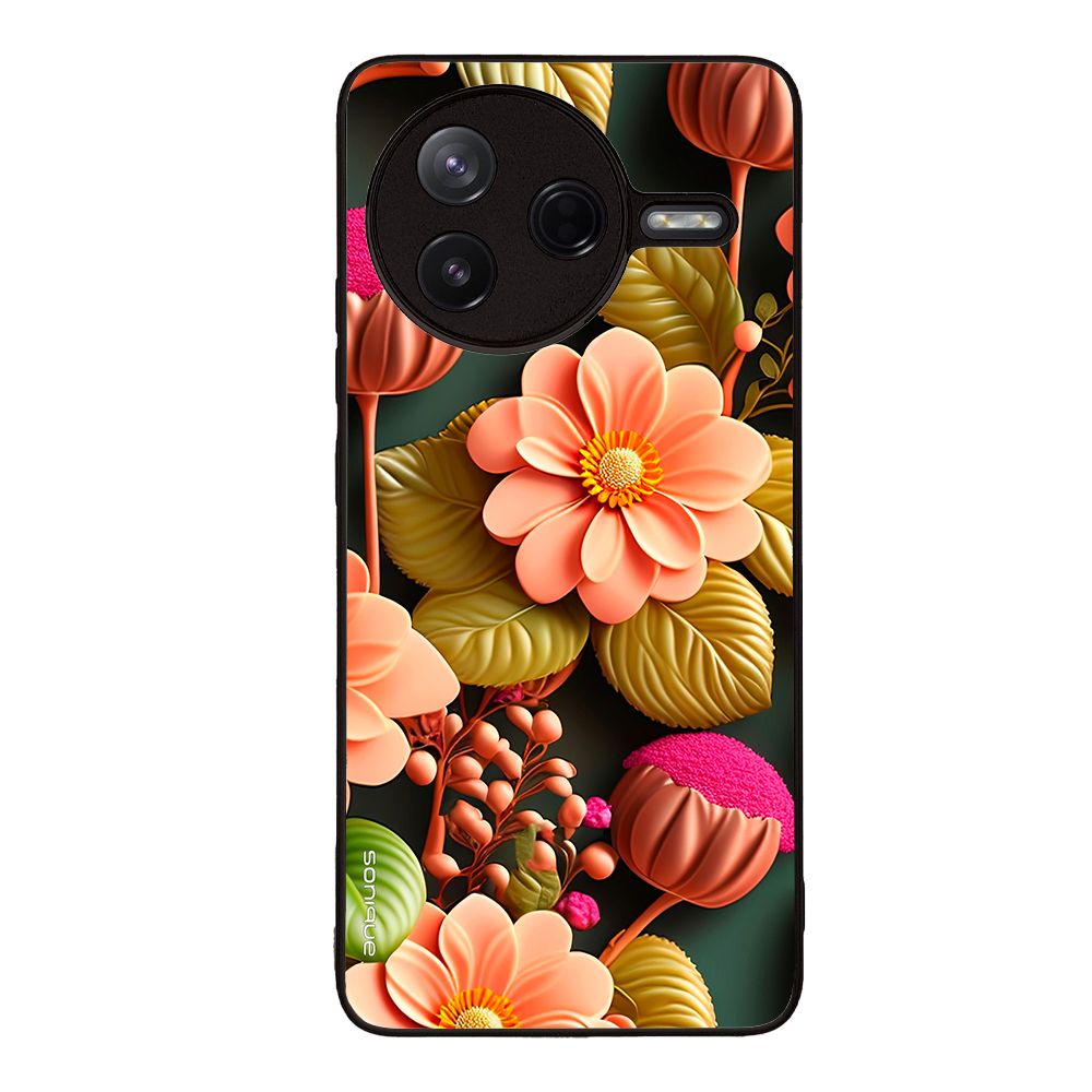 Θήκη Sonique 3D Flower Series για Xiaomi Poco F7 Pro 5G Σομόν