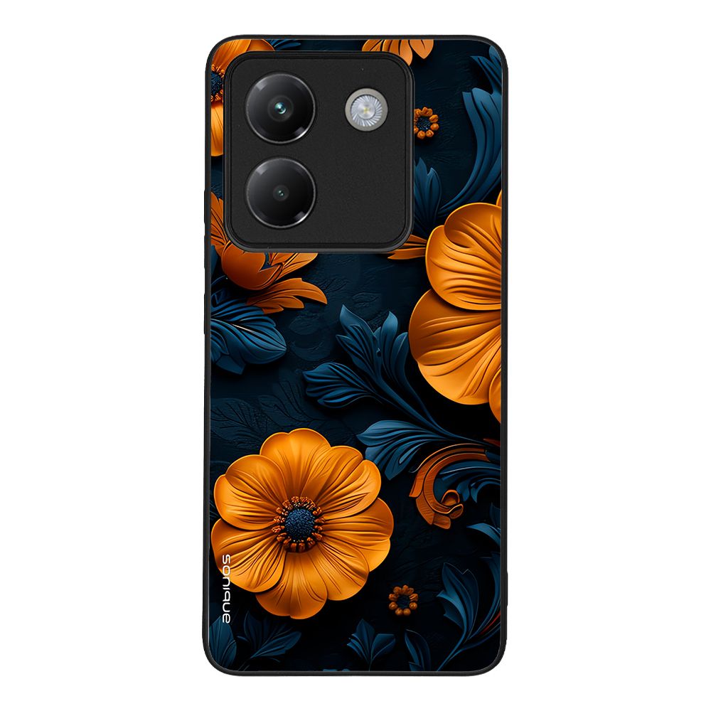 Θήκη Sonique 3D Flower Series για Xiaomi Poco M7 Pro 5G Πορτοκαλί 01