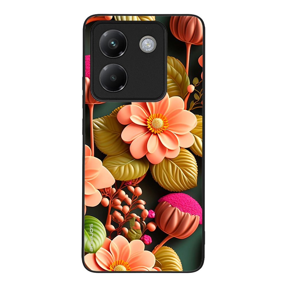 Θήκη Sonique 3D Flower Series για Xiaomi Poco M7 Pro 5G Σομόν