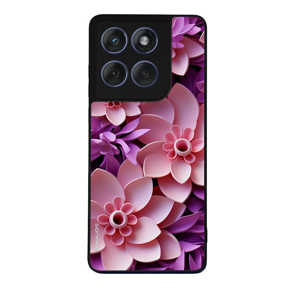 Θήκη Sonique 3D Flower Series για Motorola Edge 60 Fusion 5G Ροζ