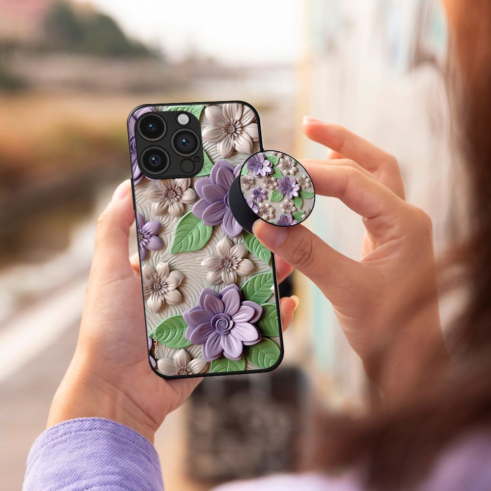 Pop Holder Sonique 3D Flower Series Βιολετί