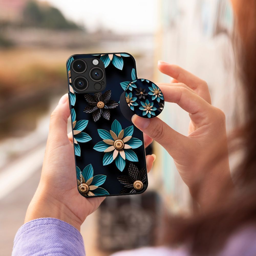 Pop Holder Sonique 3D Flower Series Γαλάζιο